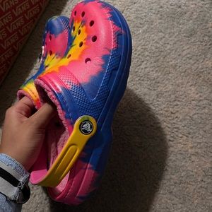 rainbow crocs
